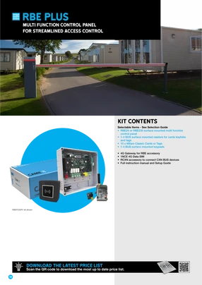 Automated security gate at property entrance