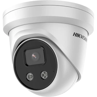 Ceiling-mounted dome CCTV camera in a corridor
