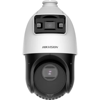 Outdoor PTZ CCTV camera monitoring a car park at night
